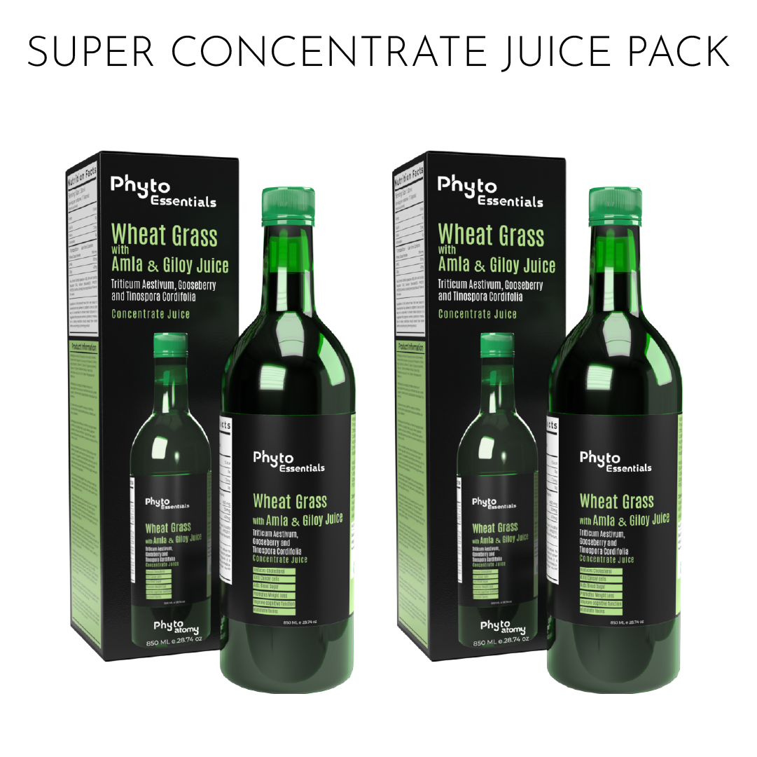 Pack of Two Wheat grass with Amla & Giloy Juice 850 ml